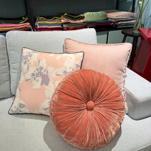 Blush velvet Pillow/GNT1