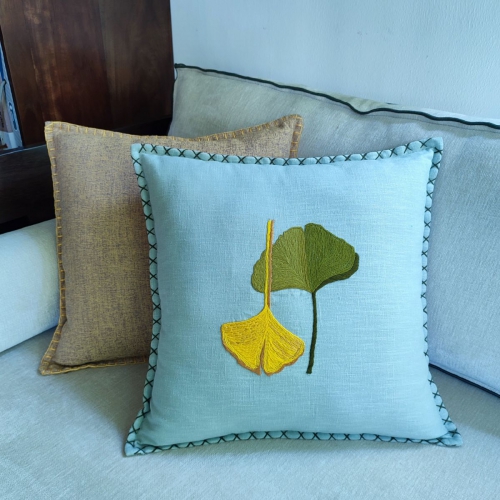 Gối linen thêu tay/GLT03